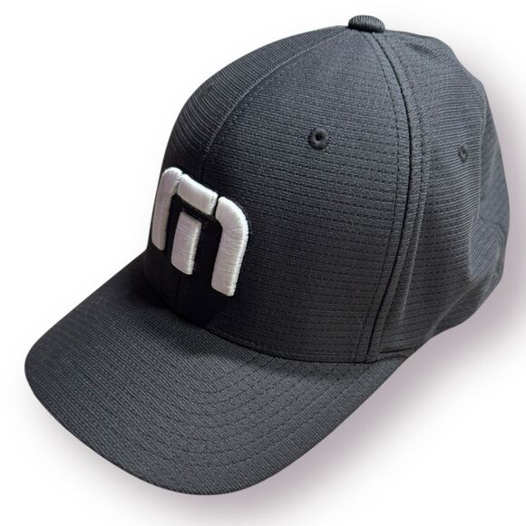 Travis Mathew Golf Cap Hat‎ Mens Large-XL Navy Blue Stretch Flex Cap - Picture 1 of 6